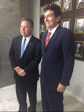 Blairo Maggi e Rodrigo Guerra em recente reunião em Brasília (foto: Mapa/Divulgação)
