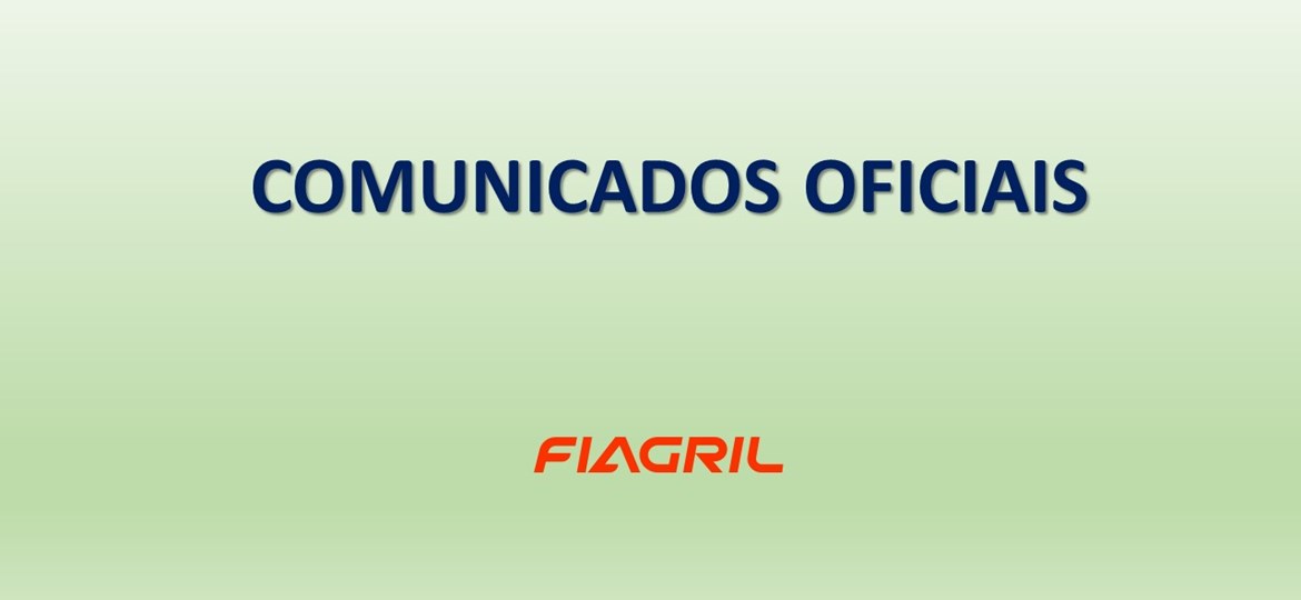Comunicados oficiais - Fiagril LTDA.: nomeação de fiel depositário na Junta Comercial.